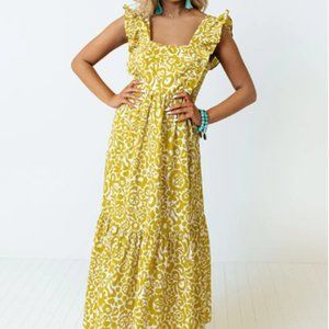 Round Of Mimosas Maxi Dress